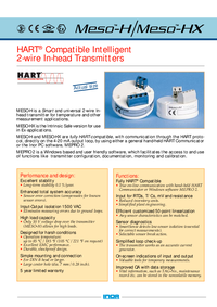 Thumbnail of document Data Sheet - MESO-H / -HX Universal HART-Compatible 2-Wire TXs